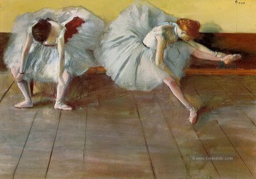 zwei Ballett Tänzer Edgar Degas Ölgemälde